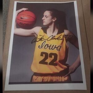 NEW! CAITLIN CLARK ULTRA GLOSSY 8.5x11 IOWA HAWKEYES/INDIANA FEVER 4 POSTER SET!